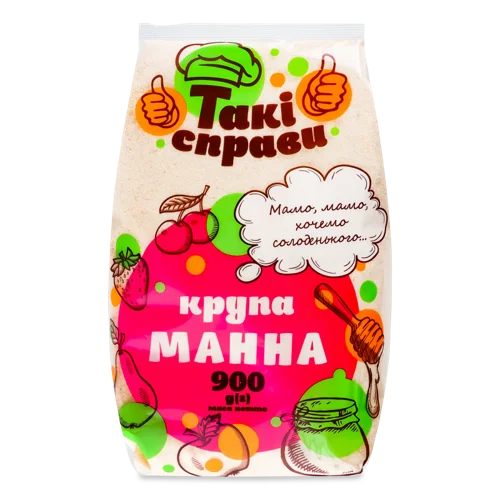 Манна Крупа, Вищого Ґатунку, М/У 900г