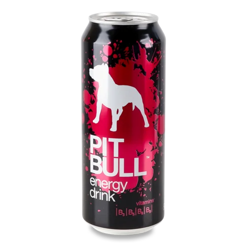 Напій Енергетичний Безалкогольний Сильногазований Pit Bull, Залізна Банка 0.5л