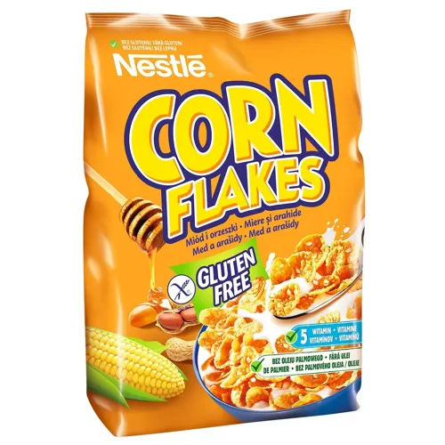 Готовий сухий сніданок NESTLE® HONEY CORN FLAKES без глютену 250г
