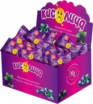 Жувальна резинка Saadet Кислица Черника 3.5г, 100 шт