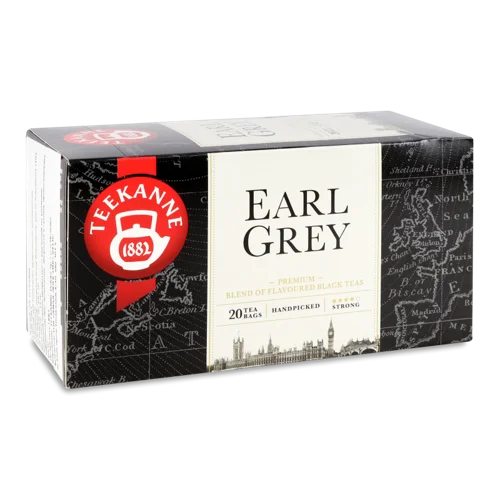 Чай Чорний Earl Grey Teekanne, вищого ґатунку, к/у 20х1.65г