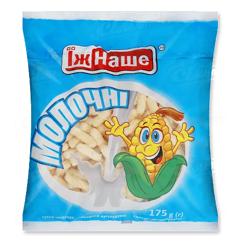 Палички кукурудзяні «Їж Наше» молочні, 175г