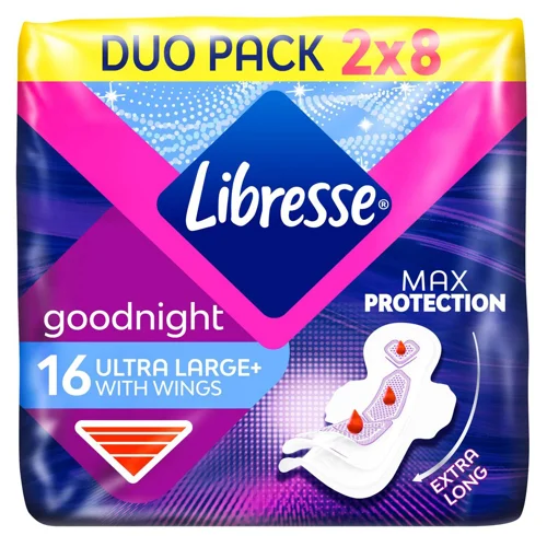 Прокладки гігієнічні Libresse Goodnight Ultra Large 16шт