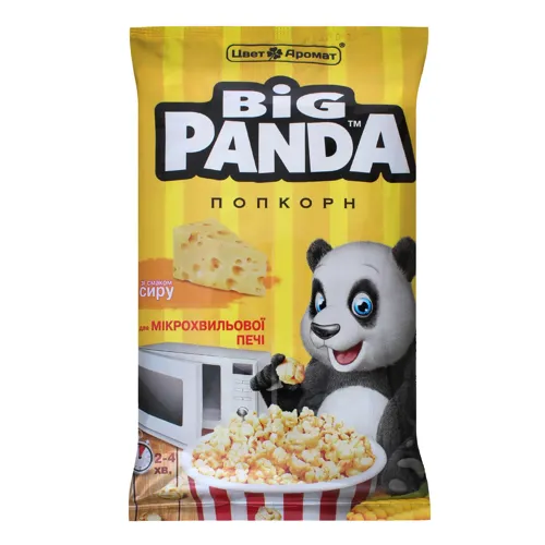 Попкорн зі смаком сиру для мікрохвильової печі Big Panda м/у 100г