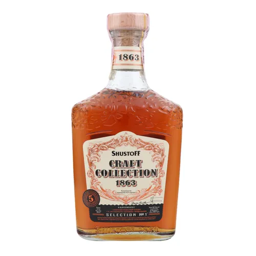 Коньяк 0.5л 40% ординарний 5 зірок Craft Collection Shustoff