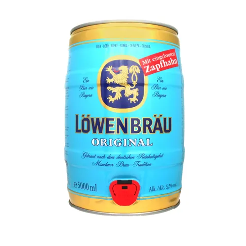 Пиво 5л 5.2% світле пастеризоване Original Lowenbrau з/б