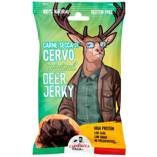 Джерки З В’яленої Оленини ТМ CARNE SECCA 25 г