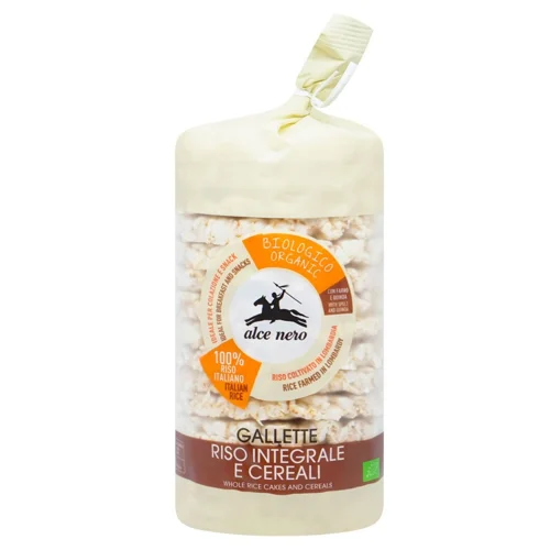 Хлібці Alce Nero 4 Злаки рисові органічні 100г