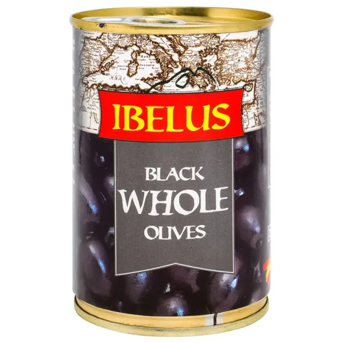 Оливки Ibelus чорні з кісточкою 280г