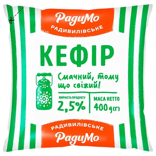 Кефір РадиМо 2,5% 400г