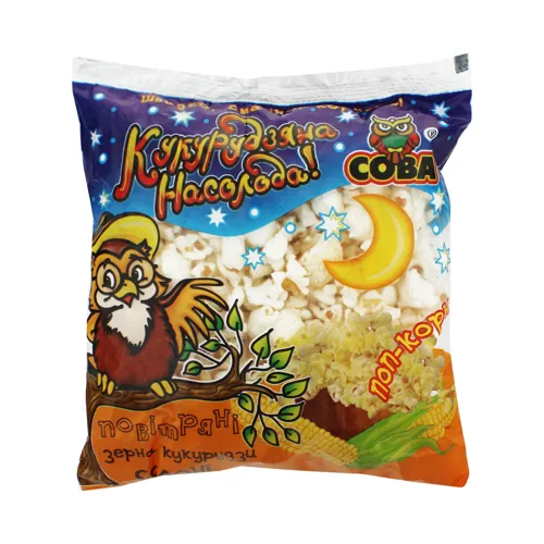 Попкорн солоний Кукурудзяна насолода Сова м/у 30г