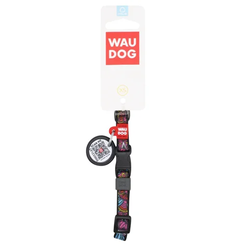 Нашийник для собак Waudog Nylon нейлоновий з QR паспортом 20-30см/10мм з малюнком літо