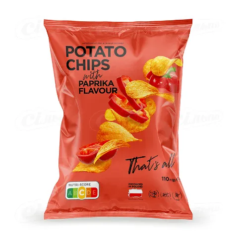 Чіпси Премія картопляні зі смаком паприки, 110г