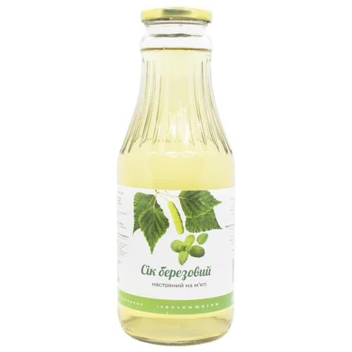 Сік березовий настояний на м'яті 1л
