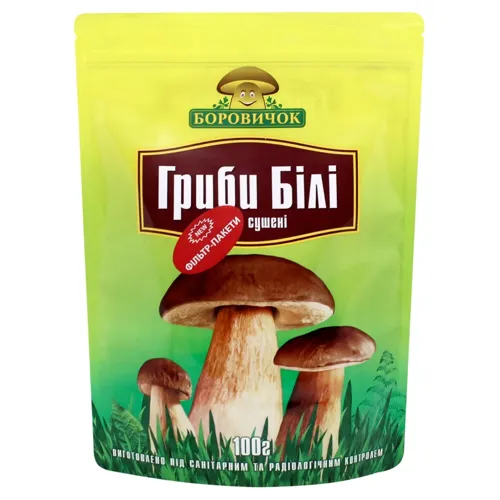 Гриби Боровичок Білі сушені 100г