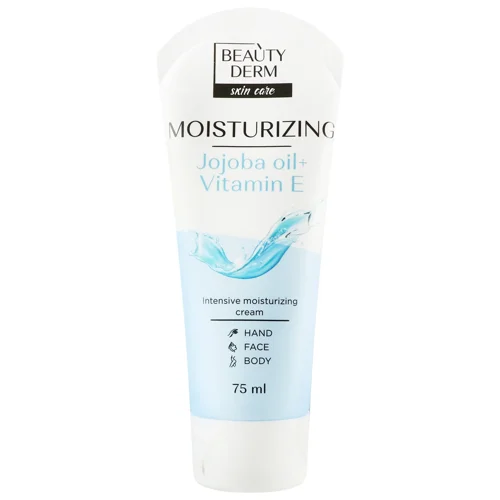 Крем Beauty Derm Зволожуючий для обличчя рук та тіла 75мл