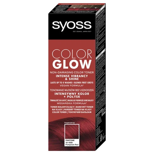 Бальзам тонуючий Syoss Color Glow Pompeian Red 150мл