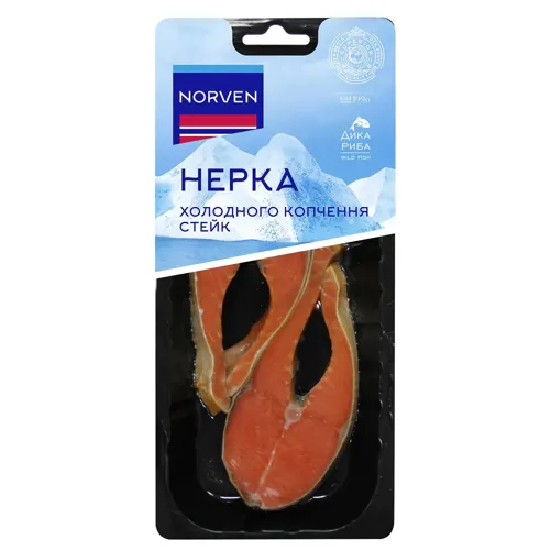 Нерка Norven холодного копчення стейк