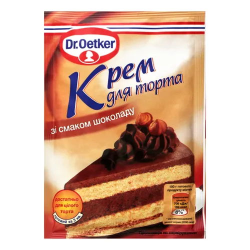 Крем для торту шоколадний Dr.Oetker 55г