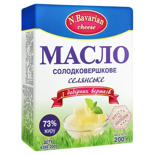 Масло селянське 73% N.Bavarian cheese 200г