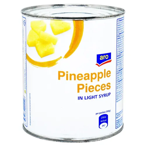 Ананаси Aro шматочки в легкому сиропі 820г