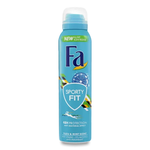 Антиперспірант З Ароматом Юзу Та М'яти Sporty Fit Fa 150мл