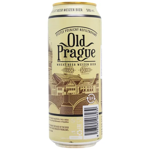 Пиво Old Prague Unfiltered Wheat Light 4,8% 0,5л