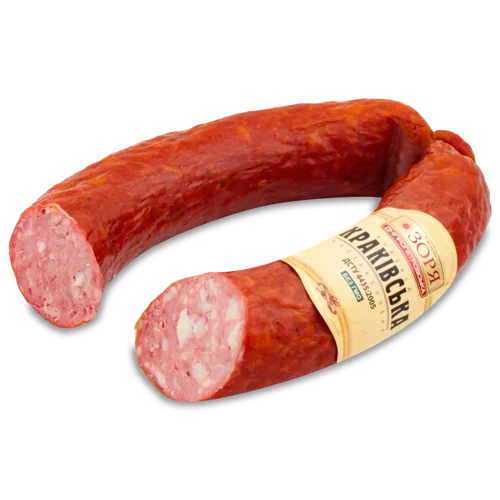 Ковбаса Напівкопчена Вищого Ґатунку Краківська Зоря Дніпропетровська, кг