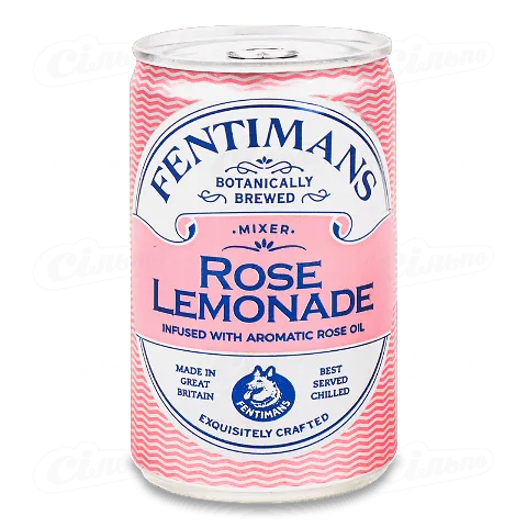 Напій Fentimans Rose Lemonade безалкогольний газований у залізній банці, 0,15л