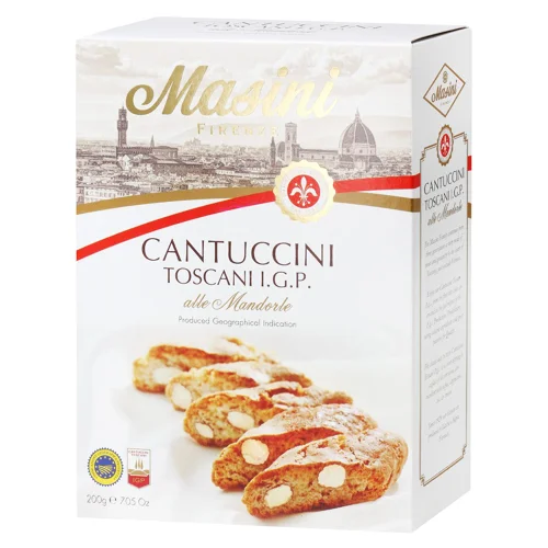 Печиво Masini Cantuccini Toscani IGP з мигдалем 200г