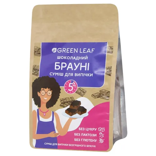 Суміш для випічки Green Leaf Шоколадний брауні 300г