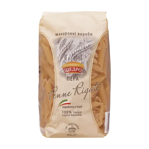 Вироби макаронні Penne Rigate Щедро м/у 400г