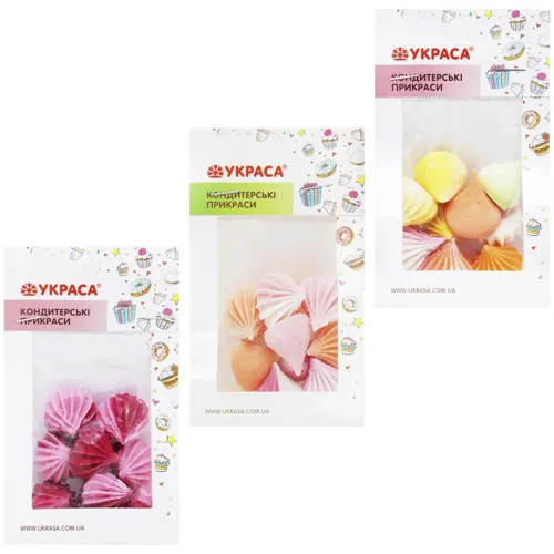 Прикраса кондитерська Украса Безе асорті d25, шт