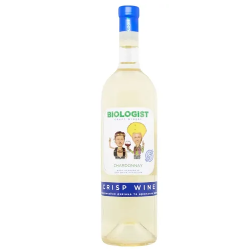 Вино Biologist Crisp Шардоне біле сухе 12% 0,75л