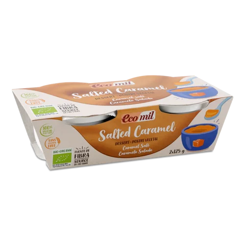 Десерт Рослинний З Солоною Карамеллю Органічний Ecomil, к/у 2х125г