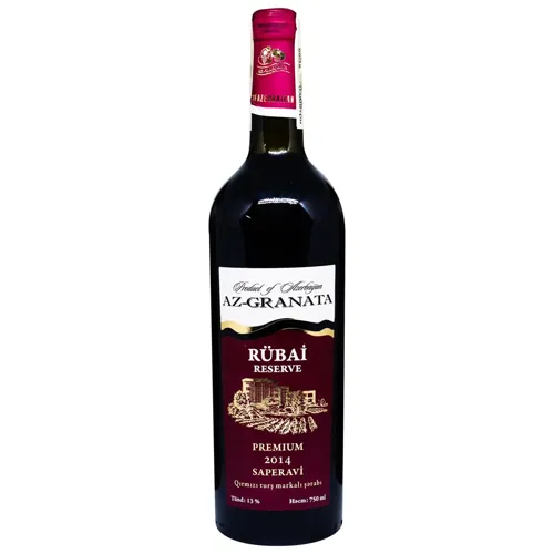 Вино Az-Granata Rubai Saperavi 2014 червоне сухе 13% 0.75л