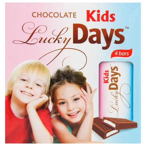 Шоколад молочний Lucky Days з молочною начинкою 50г