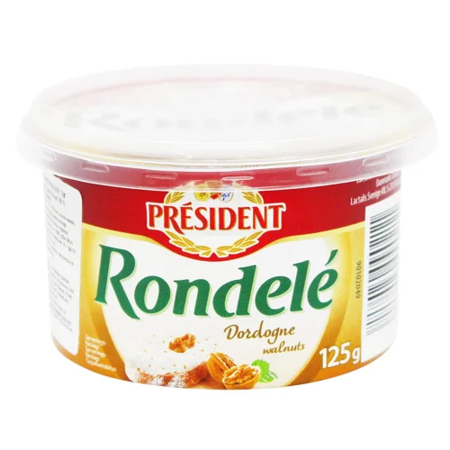 Сир President Rondele з волоським горіхом з Дордоні 70% 125г