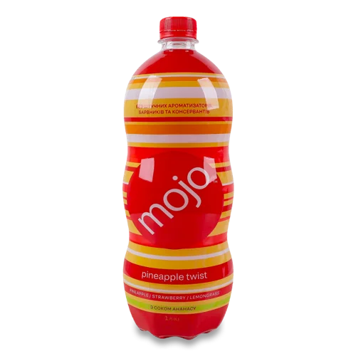 Напій Безалкогольний Сильногазований Пастеризований Соковмісний з Ананасовим Соком, Пластикова Пляшка 1л