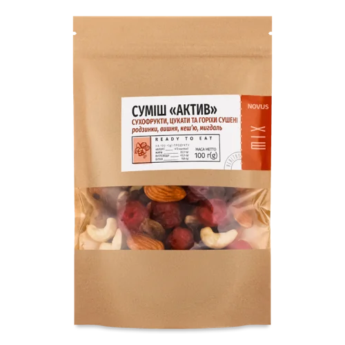 Суміш Сухофруктів, Цукатів І Горіхів Сушених, д/п 100г