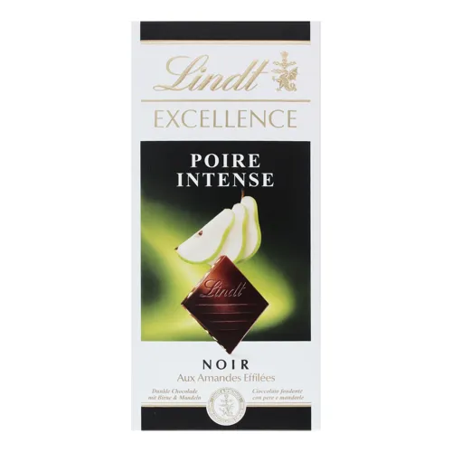 Шоколад чорний Poire Intense Excellence Lindt к/у 100г