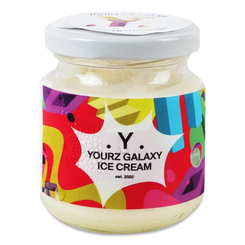 Морозиво Пломбір з дитинства Yourz Galaxy, скляна банка, 90г