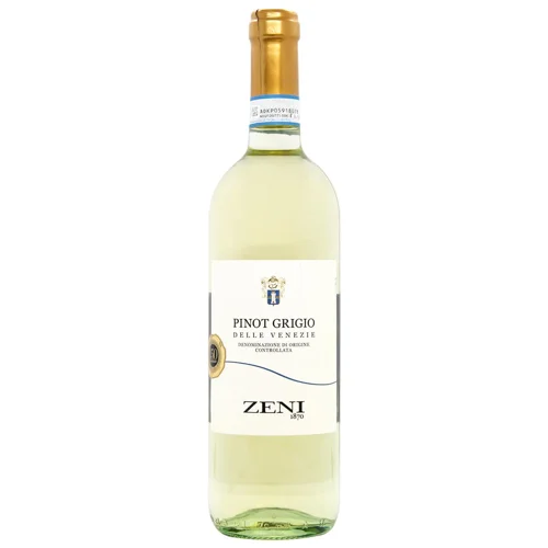 Вино Zeni Pinot Grigio DOC сухе біле 12,5% 0,75л
