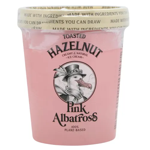 Морозиво Pink Albatross Підсмажений фундук веганське 480мл