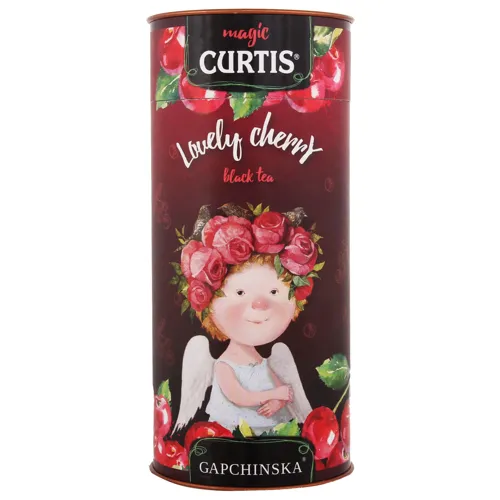 Чай чорний байховий ароматизований Lovely Cherry magic Curtis ж/б 80г