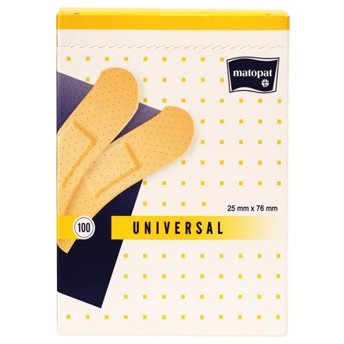 Пластир Matopat Universal медичний 2,5x7,6см 100шт
