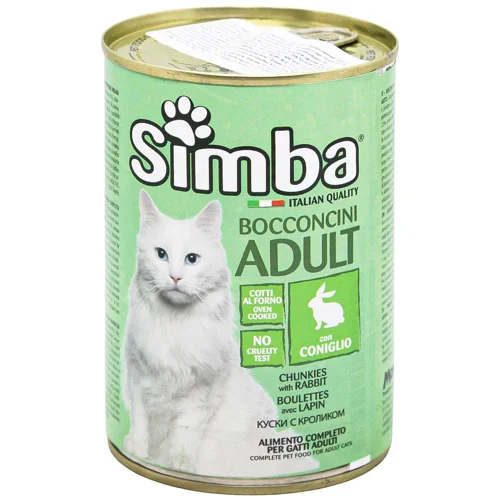 Корм вологий Simba з кроликом для котів 415г