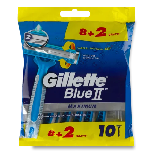 Станки для Гоління Одноразові Maximum Blue II Gillette, 10шт