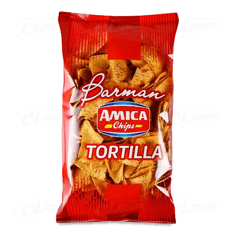 Чіпси Amica Tortilla кукурудзяні, 400г