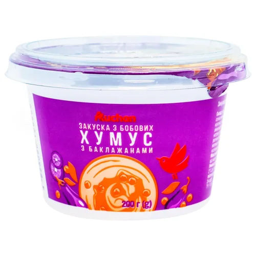 Хумус Auchan з баклажанами 200г